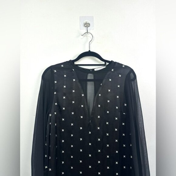 Sandro Starlight Dress in Black / White - Picture 5 of 14